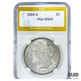 1904-O Morgan Silver Dollar PGA MS64