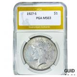 1927-S Morgan Silver Dollar PGA MS63