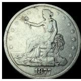 1877 Silver Trade Dollar LIGHTLY CIRCULATED