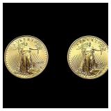 2 2022 1/10 oz $5 Gold Eagles