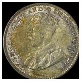 1922 Ceylon Silver 10 Cents