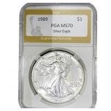 1989 Silver Eagle PGA MS70