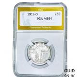 1918-D Standing Liberty Quarter PGA MS64
