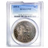 1895-S Morgan Silver Dollar PCGS VF25