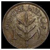 1942 Palestine Bronze 1 Mil