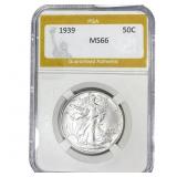 1939 Walking Liberty Half Dollar PGA MS66
