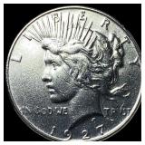 1927-S Peace Silver Dollar CLOSELY  UNCIRCULATED