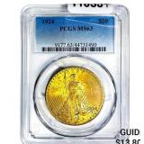 1924 $20 Gold Double Eagle PCGS MS63