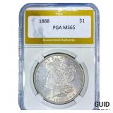 1888 Morgan Silver Dollar PGA MS65