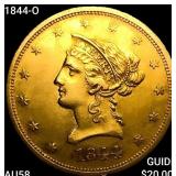 1844-O $10 Gold Eagle CHOICE AU
