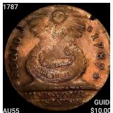 1787 Fugio Cent 4 Cinq HIGH GRADE