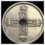1939 Norway Copper Nickel 25 Ore