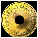 1948 Turkey Brass 1 Kurus