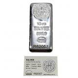 Assayer Nadir 10 oz Silver Bar