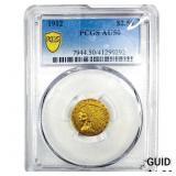 1912 $2.50 Gold Quarter Eagle PCGS AU50