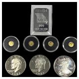U.S. Mixed Coin Lot containing Silver & Gold