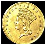 1856 Gold $1 Indian Princess Head Type 2 UNCIRCULA