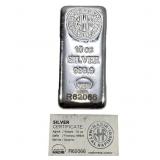 Assayer Nadir 10 oz Silver Bar