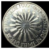 1972G West Germany Silver 10 Mark Proof .3114 ASW