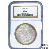 1886 Morgan Silver Dollar NGC MS64