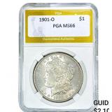 1901-O Morgan Silver Dollar PGA MS66