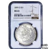 1899-O Morgan Silver Dollar NGC MS63