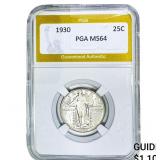 1930 Standing Liberty Quarter PGA MS64