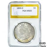 1899-O Morgan Silver Dollar PGA MS65