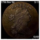 1796 Rev 94 S-110 Draped Bust Lg Cent CLOSELY UNC
