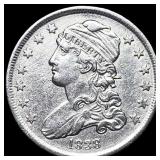 1838 Silver Capped Bust Quarter CHOICE AU