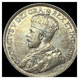 1929 Canada Silver 25 Cents