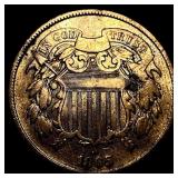 1865 Two Cent Piece NEARLY UNCIRCULATED