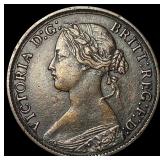 1865 Great Britain Bronze 1 Farthing