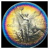 1984 Mexico 1 Onza Silver Libertad NEARLY  UNCIRC