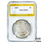 1889 Morgan Silver Dollar PGA MS65