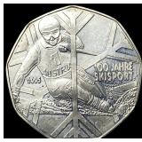 2005 Austria Silver 5 Euros .2572oz ASW
