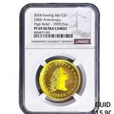 2024 1oz Gold $1 230th Anniversary Flowing Hair