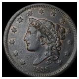 1838 Coronet Head Large Cent NEARLY  UNCIRCULATED