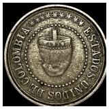 1881 Columbia Silver 2 1/2 Centavos