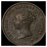 1843 Ceylon Copper 1/2 Farthing