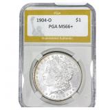 1904-O Morgan Silver Dollar PGA MS66+