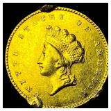 1855 Gold $1 Indian Princess Type 2 HIGH  GRADE