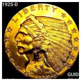 1925-D $2.50 Gold Quarter Eagle CHOICE BU