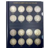 [73 Coins] 1892-1915 Barber 50C Album