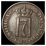 1939 Norway Bronze 1 Ore