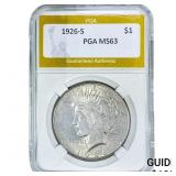 1926-S Silver Peace Dollar PGA MS63