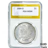 1904-O Morgan Silver Dollar PGA MS64