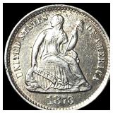 1873-S Silver Half Dime GEM BU