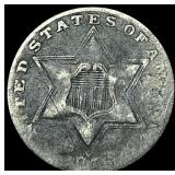 1851-1873 Silver Three-Cent Piece NICELY  CIRCULA