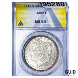 1889 Morgan Silver Dollar ANACS MS63